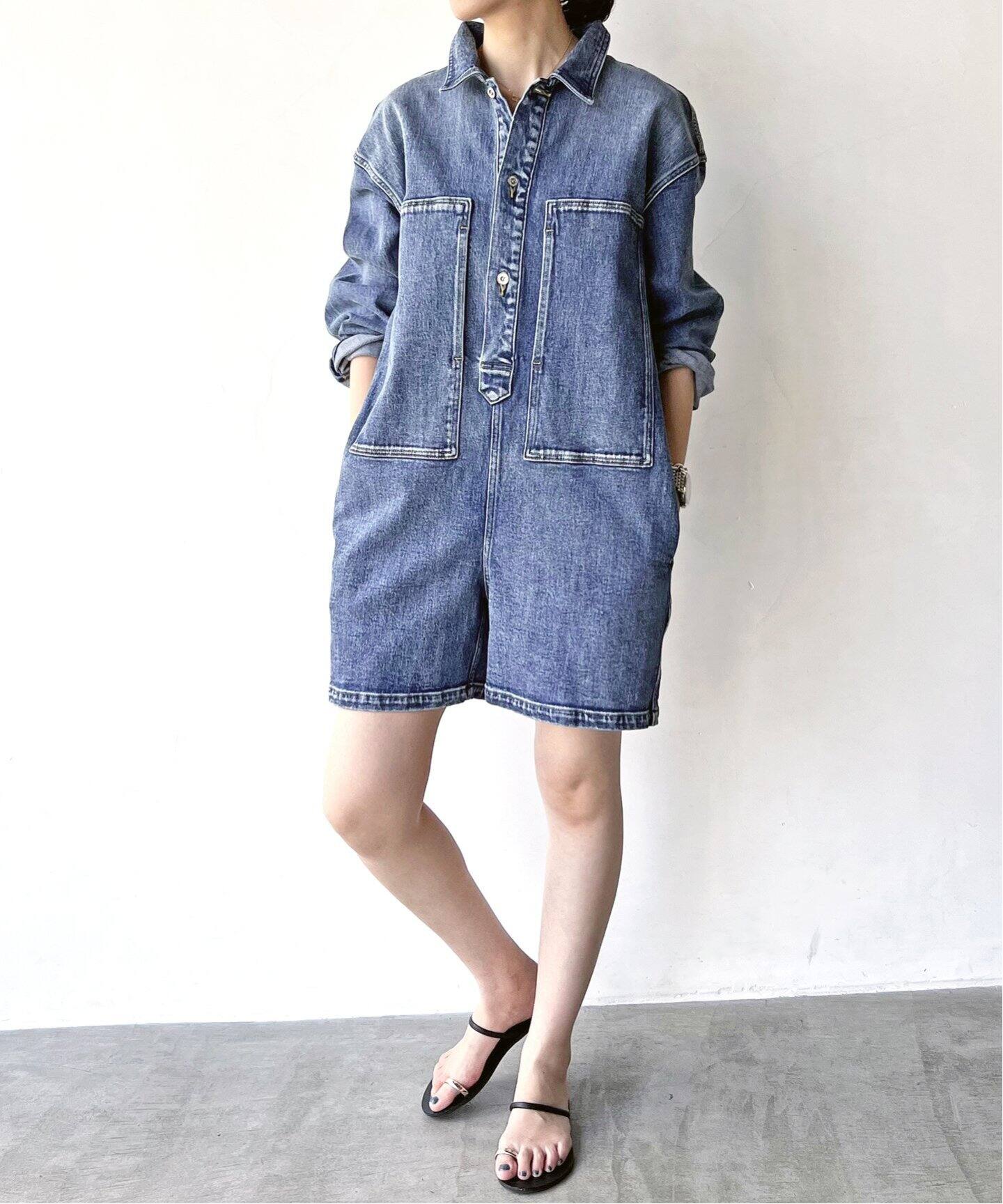 5 1/2 ARMY DENIM JUMPSUIT（つなぎ／オールインワン）｜Spick and 