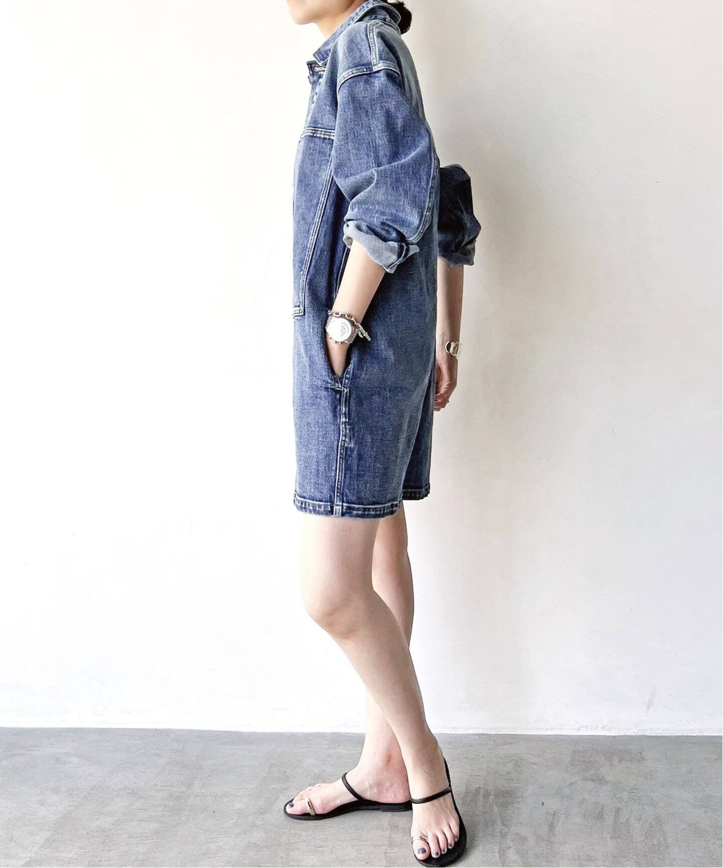 5 1/2 ARMY DENIM JUMPSUIT（つなぎ／オールインワン）｜Spick and 