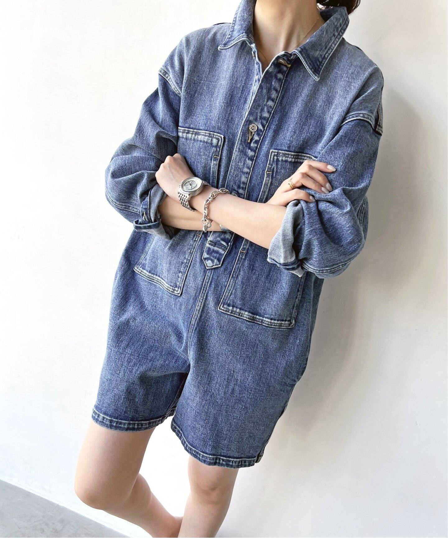 5 1/2 ARMY DENIM JUMPSUIT（つなぎ／オールインワン）｜Spick and 