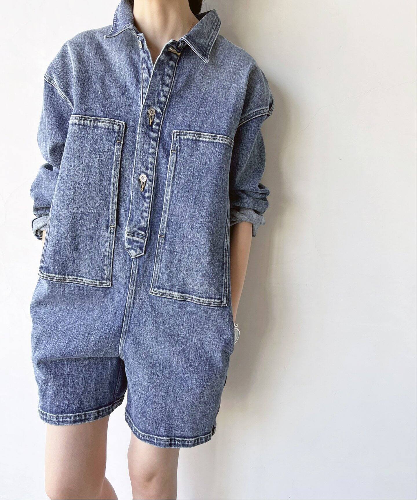 5 1/2 ARMY DENIM JUMPSUIT（つなぎ／オールインワン）｜Spick and 