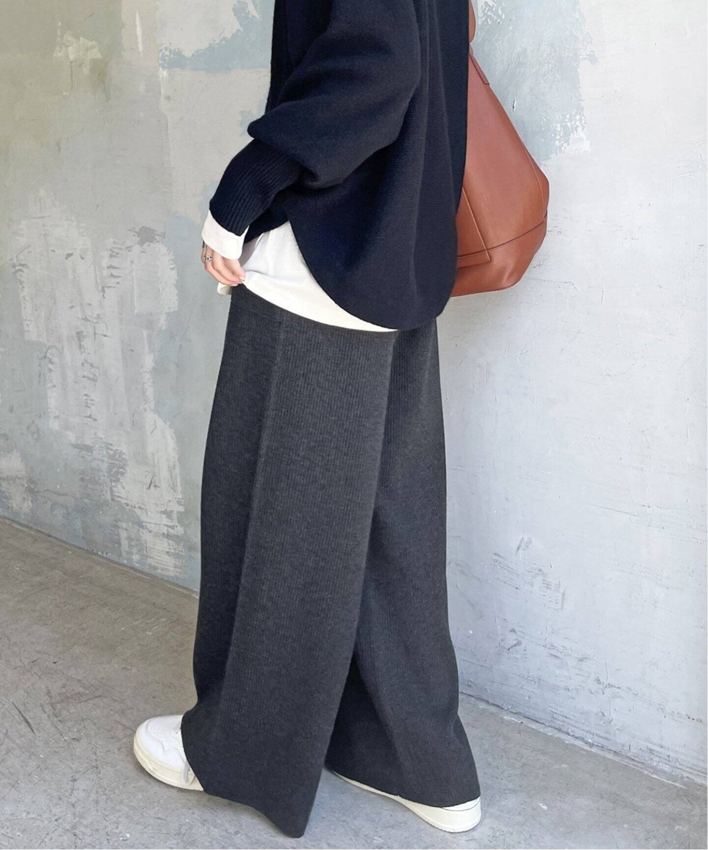 ニットワイドパンツ（スラックス）｜Spick and Span（スピック＆スパン 