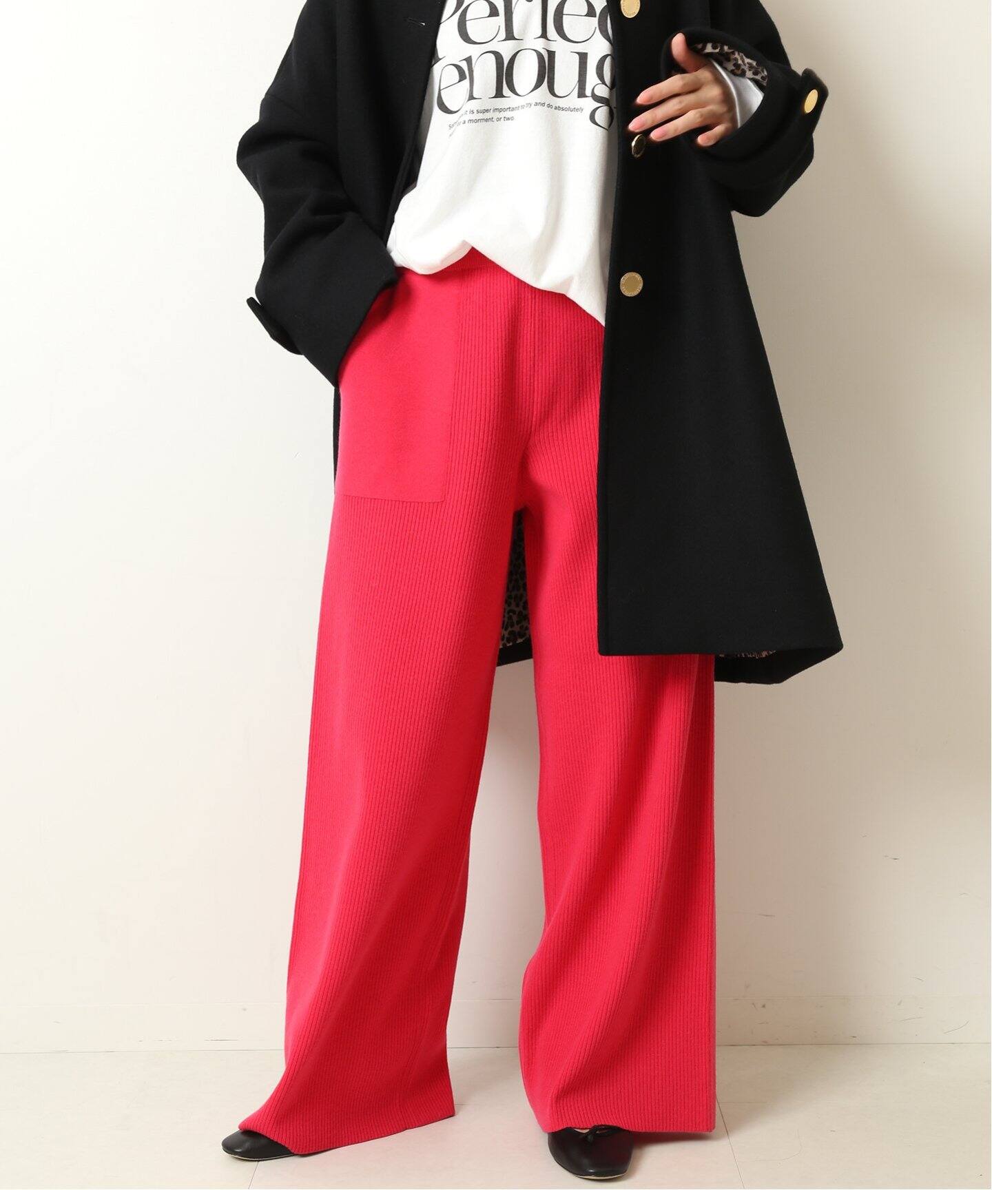 ニットワイドパンツ（スラックス）｜Spick and Span（スピック＆スパン  