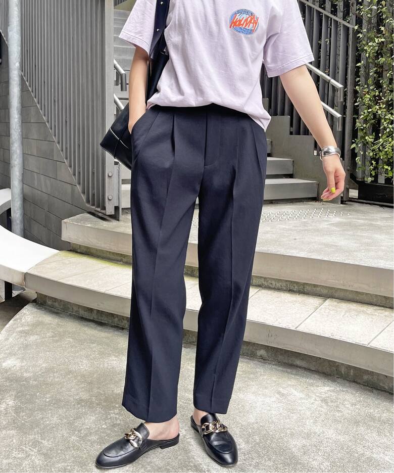 カラーテーパードタックパンツ（スラックス）｜Spick and Span  