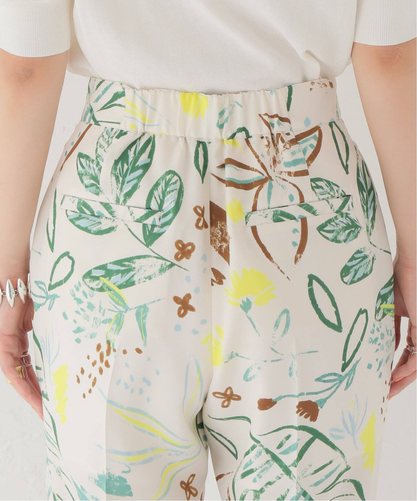 リーフプリントイージーパンツ（スラックス）｜Spick and Span  