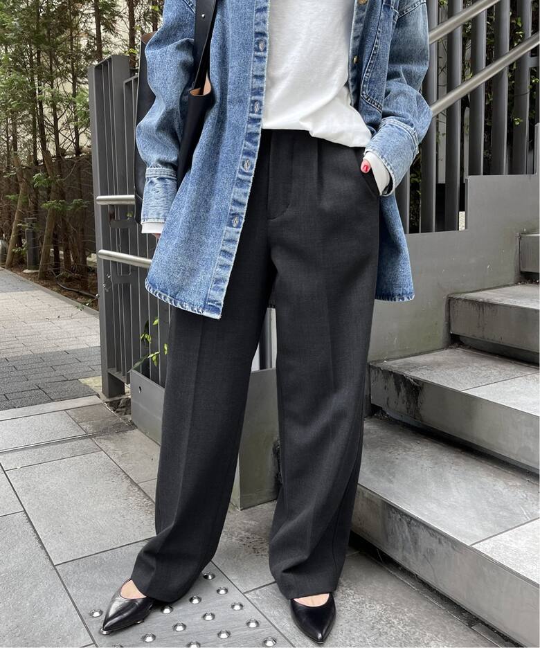 ≪追加2≫ハイブリッドダブルクロスワンタックパンツ（スラックス 