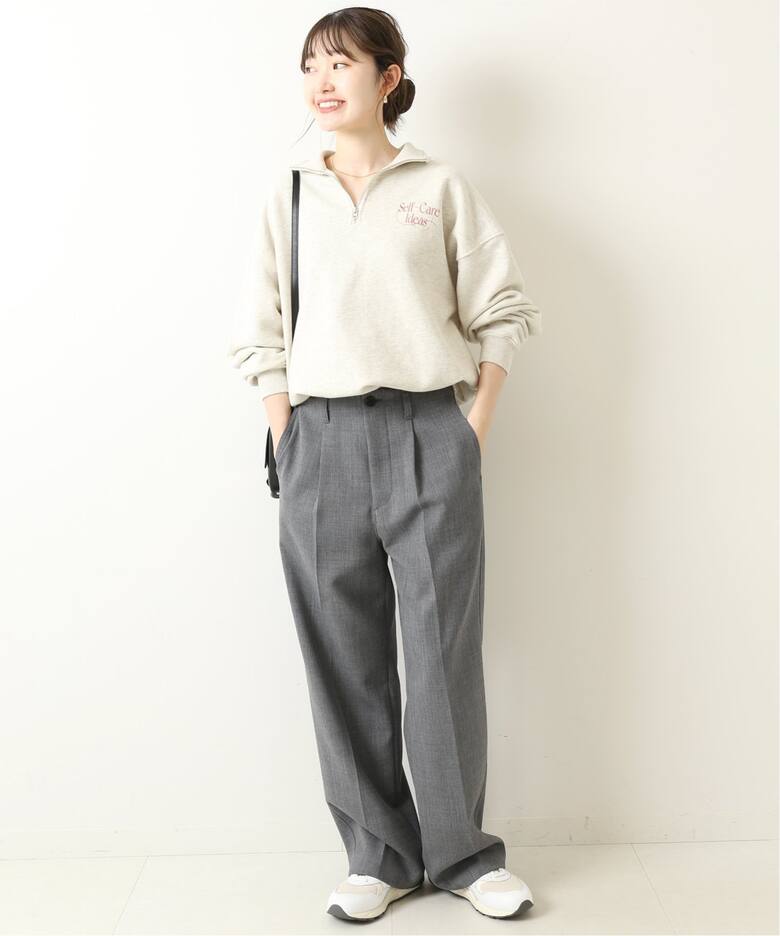 ≪追加2≫ハイブリッドダブルクロスワンタックパンツ（スラックス  