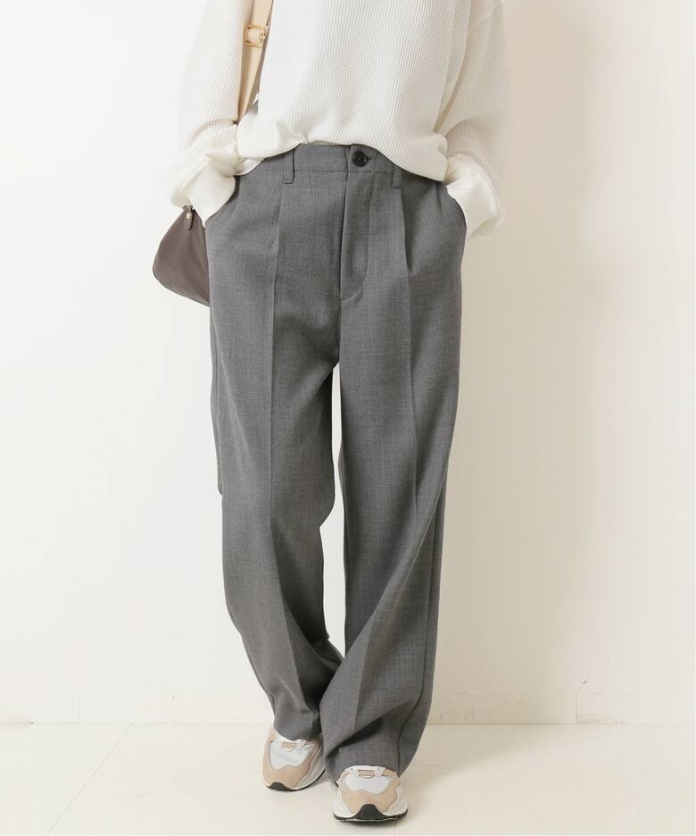 ≪追加2≫ハイブリッドダブルクロスワンタックパンツ（スラックス  