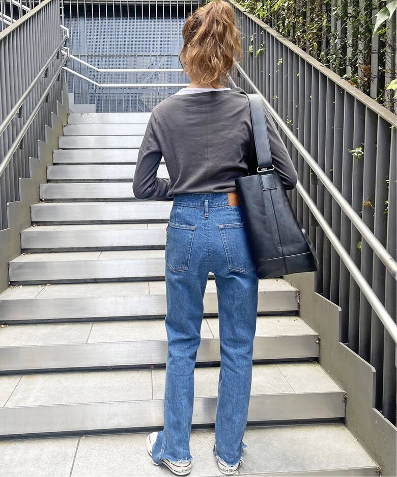 ≪追加≫5 1/2 BEAUTY-LINE SLIT DENIM（デニムパンツ・ジーンズ  