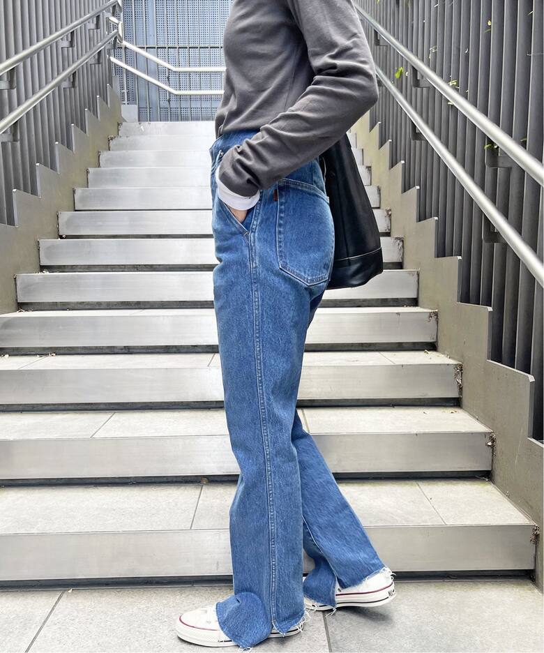 ≪追加≫5 1/2 BEAUTY-LINE SLIT DENIM（デニムパンツ・ジーンズ  