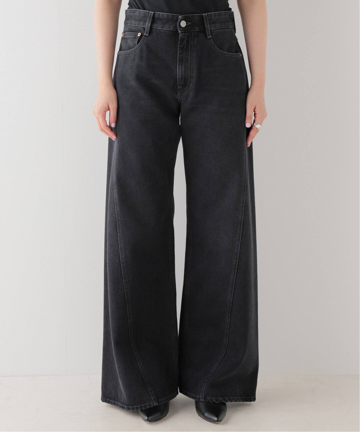 ≪一部店舗+WEB限定≫【MM6/エムエム6】 BLACK DENIM（デニムパンツ 