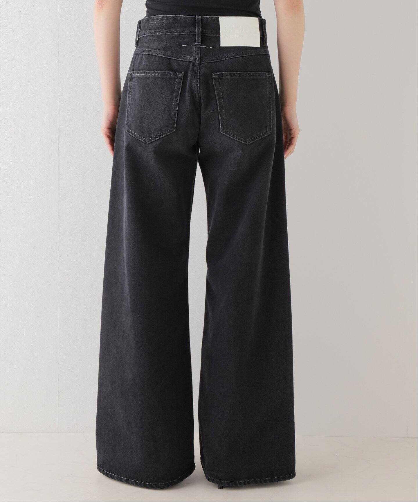 ≪一部店舗+WEB限定≫【MM6/エムエム6】 BLACK DENIM（デニムパンツ 