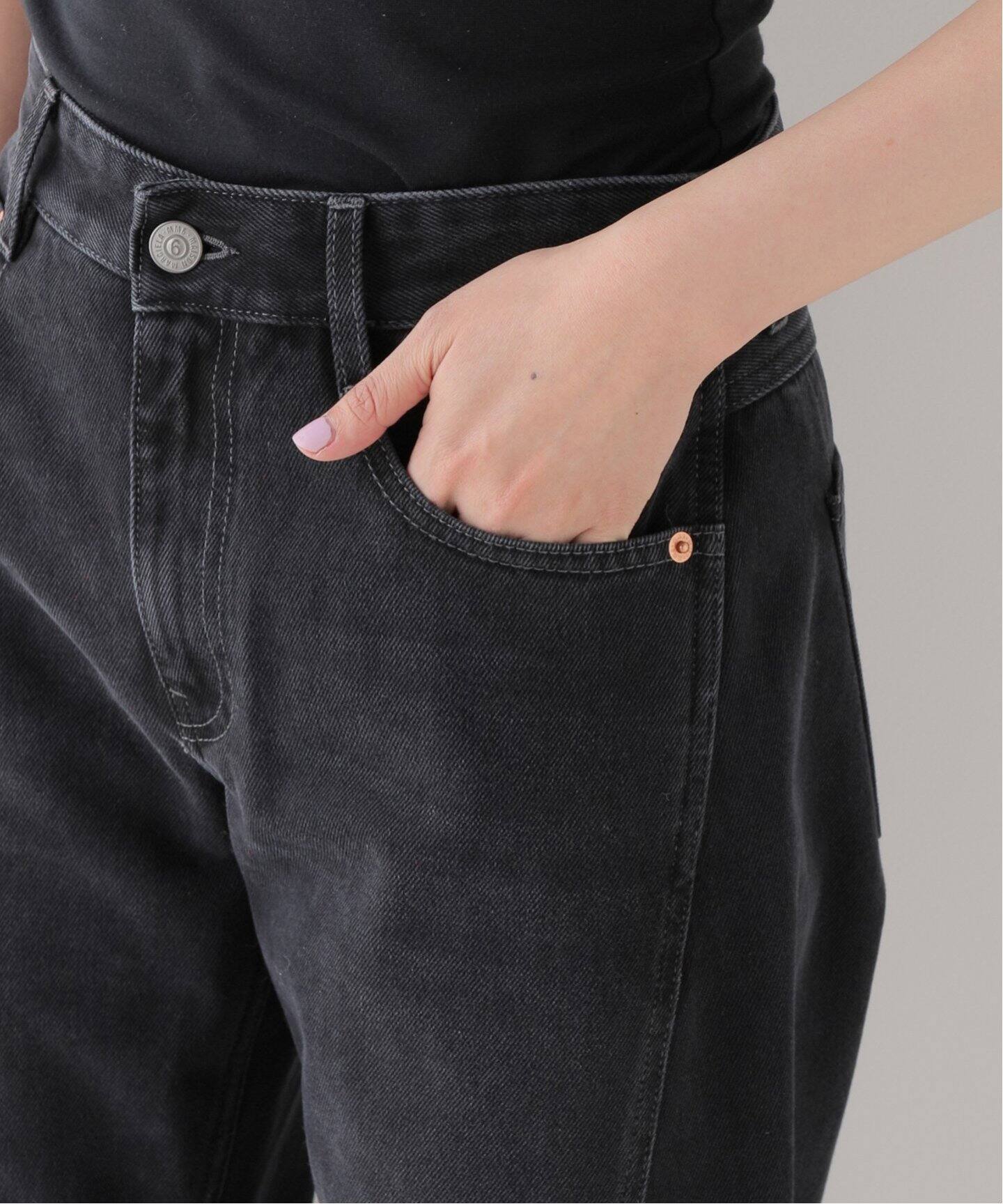 ≪一部店舗+WEB限定≫【MM6/エムエム6】 BLACK DENIM（デニムパンツ 
