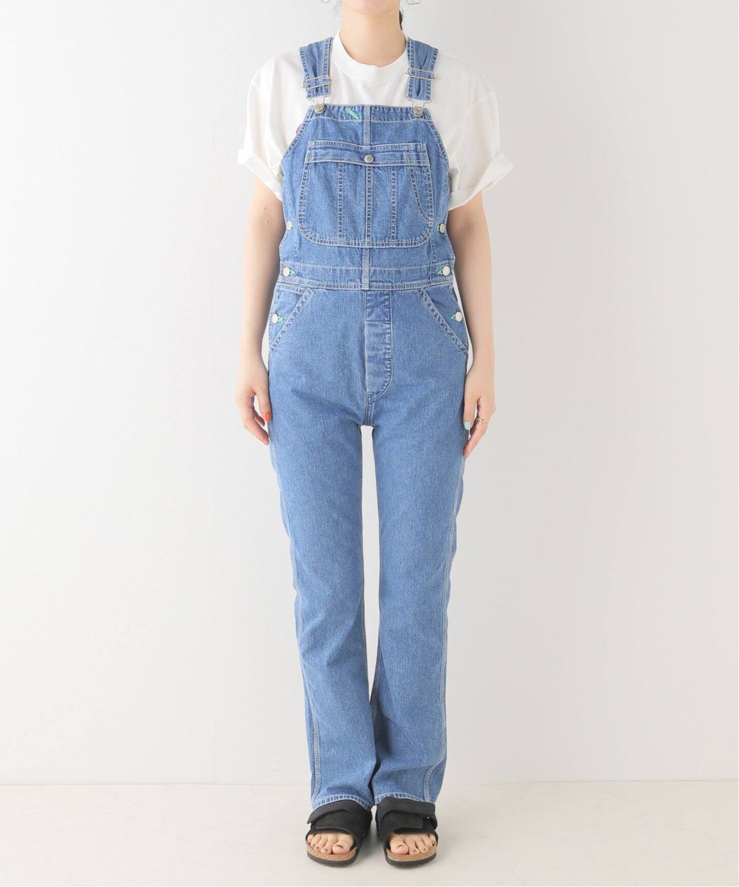 HOLIDAY/ホリデイ】 SLIM FLARE DENIM OVER-ALL（サロペット 