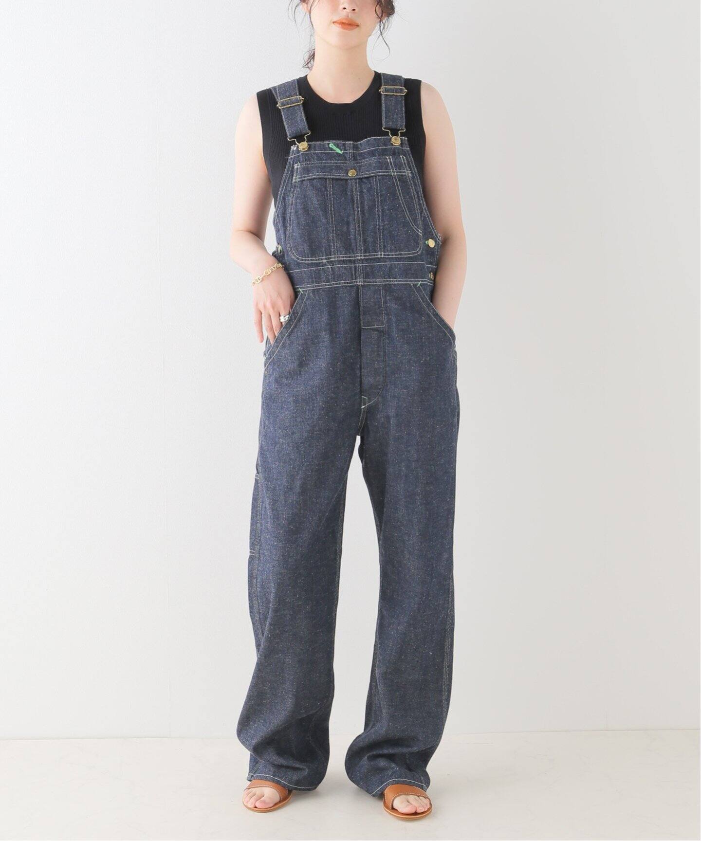 HOLIDAY/ホリデイ】LOW-BACK DENIM OVER-ALL(O.WASH)（サロペット 