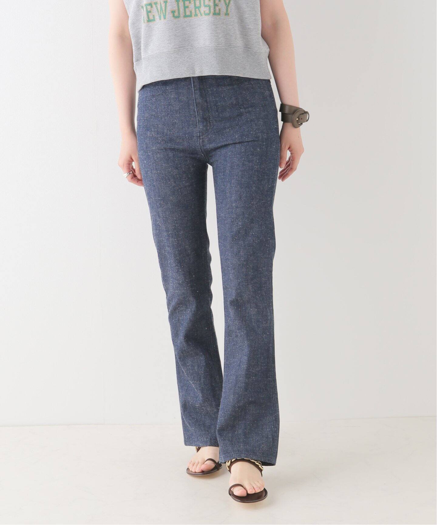 HOLIDAY/ホリデイ】HIGH WAIST SKINNY FLARE DENIM PA（デニムパンツ 