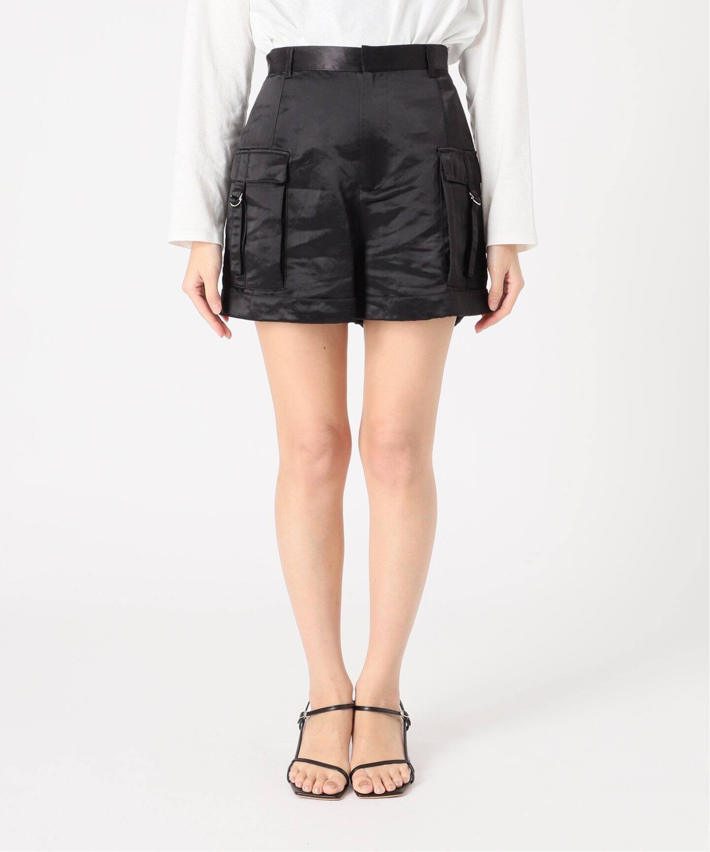 スピックアンドスパン サテンハーフパンツ 36 サテンハーフパンツ | スピック＆スパン(Spick and Span