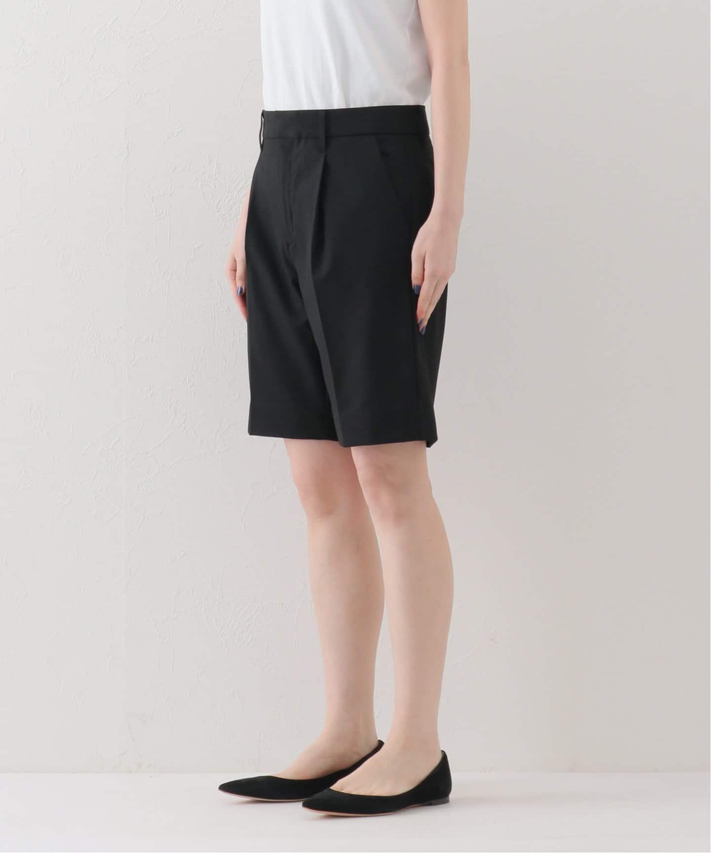 Spick&span ストレートハーフパンツ ストレッチハーフパンツ（ショート・ハーフパンツ）｜U by