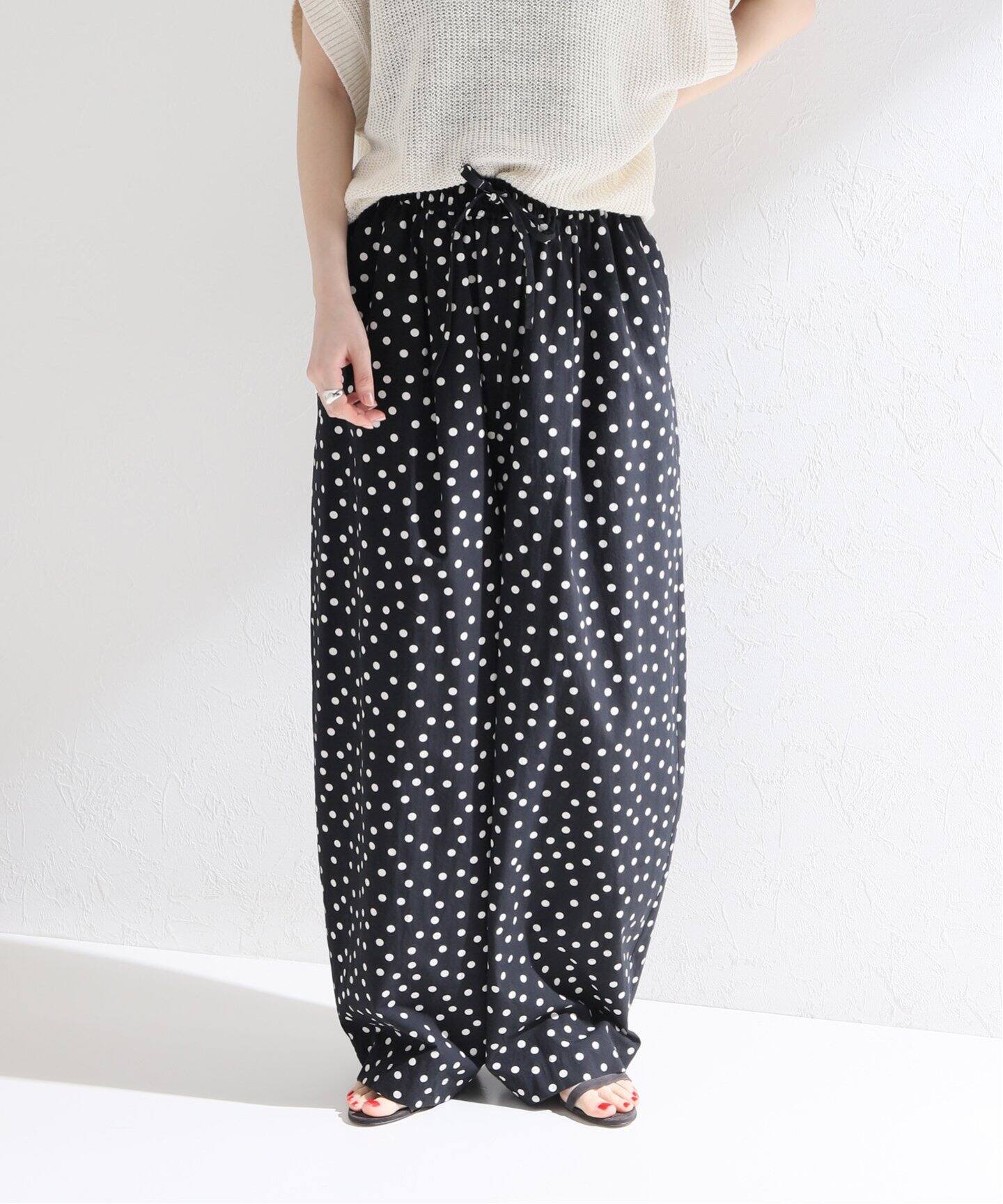 BLACKドットプリントパンツ（その他パンツ）｜FRAMeWORK（フレーム  