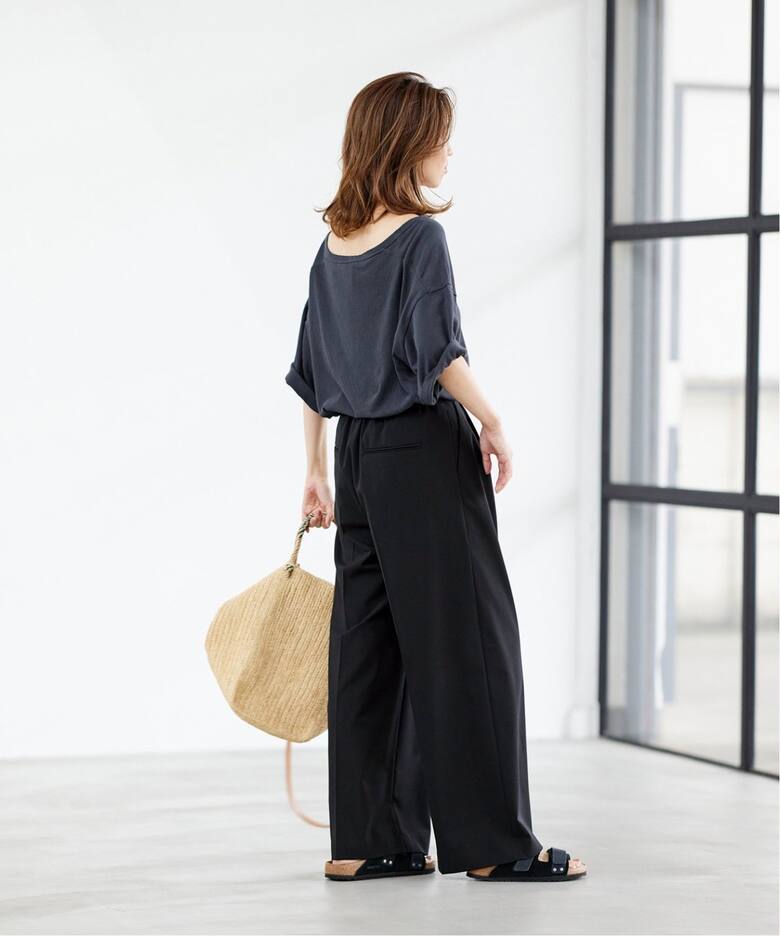 ≪追加≫ウォッシャブルTWタックワイドパンツ2（スラックス  