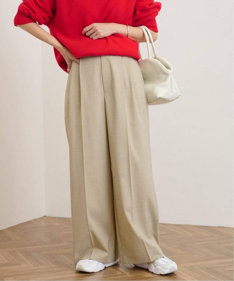 ≪追加≫ウォッシャブルTWタックワイドパンツ2（スラックス  