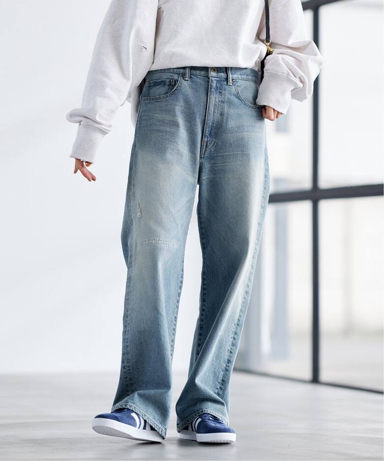 ≪追加≫デニムストレートパンツ（デニムパンツ・ジーンズ 