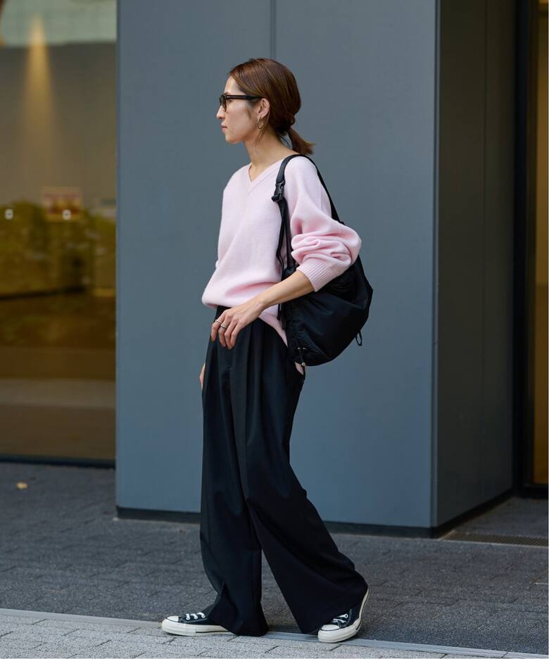 ウォッシャブルトロタックワイドパンツ（スラックス）｜FRAMeWORK  