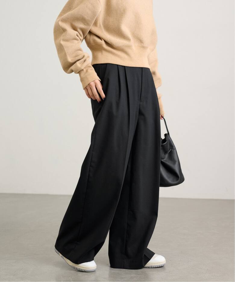 ウォッシャブルトロタックワイドパンツ（スラックス）｜FRAMeWORK  