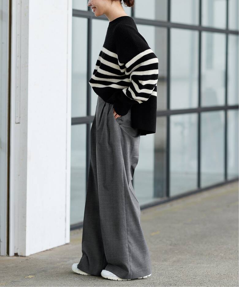 ウォッシャブルトロタックワイドパンツ（スラックス）｜FRAMeWORK  