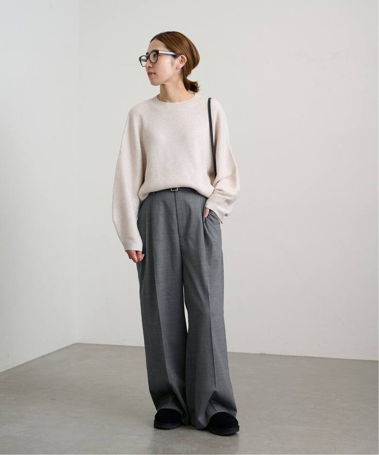 ウォッシャブルトロタックワイドパンツ（スラックス）｜FRAMeWORK  
