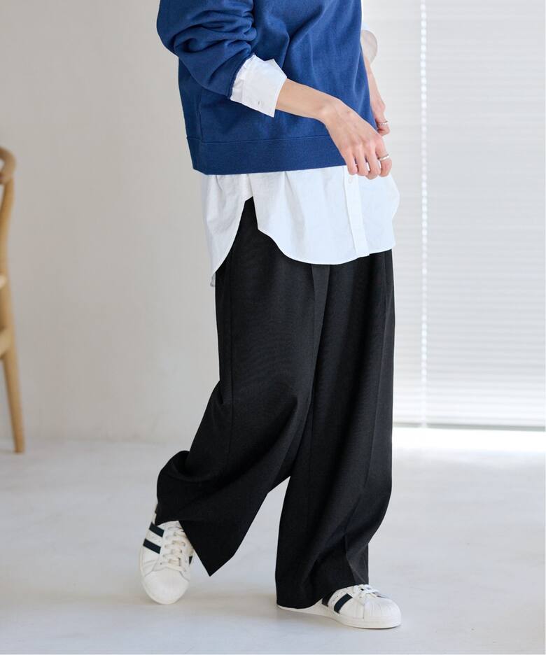 ウォッシャブルトロタックワイドパンツ（スラックス）｜FRAMeWORK  