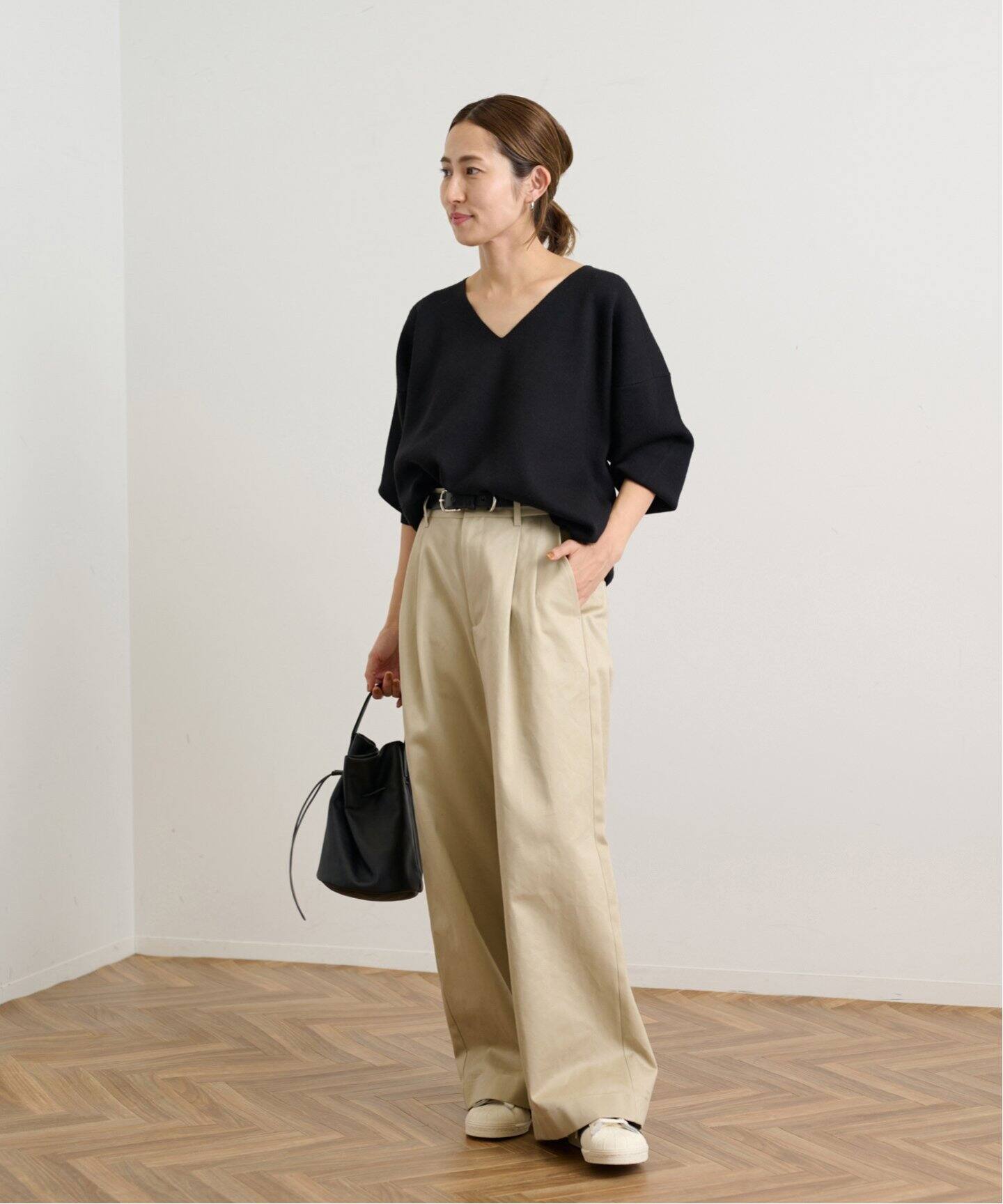 CHINOワイドパンツ（チノパンツ）｜FRAMeWORK（フレームワーク）の通販  