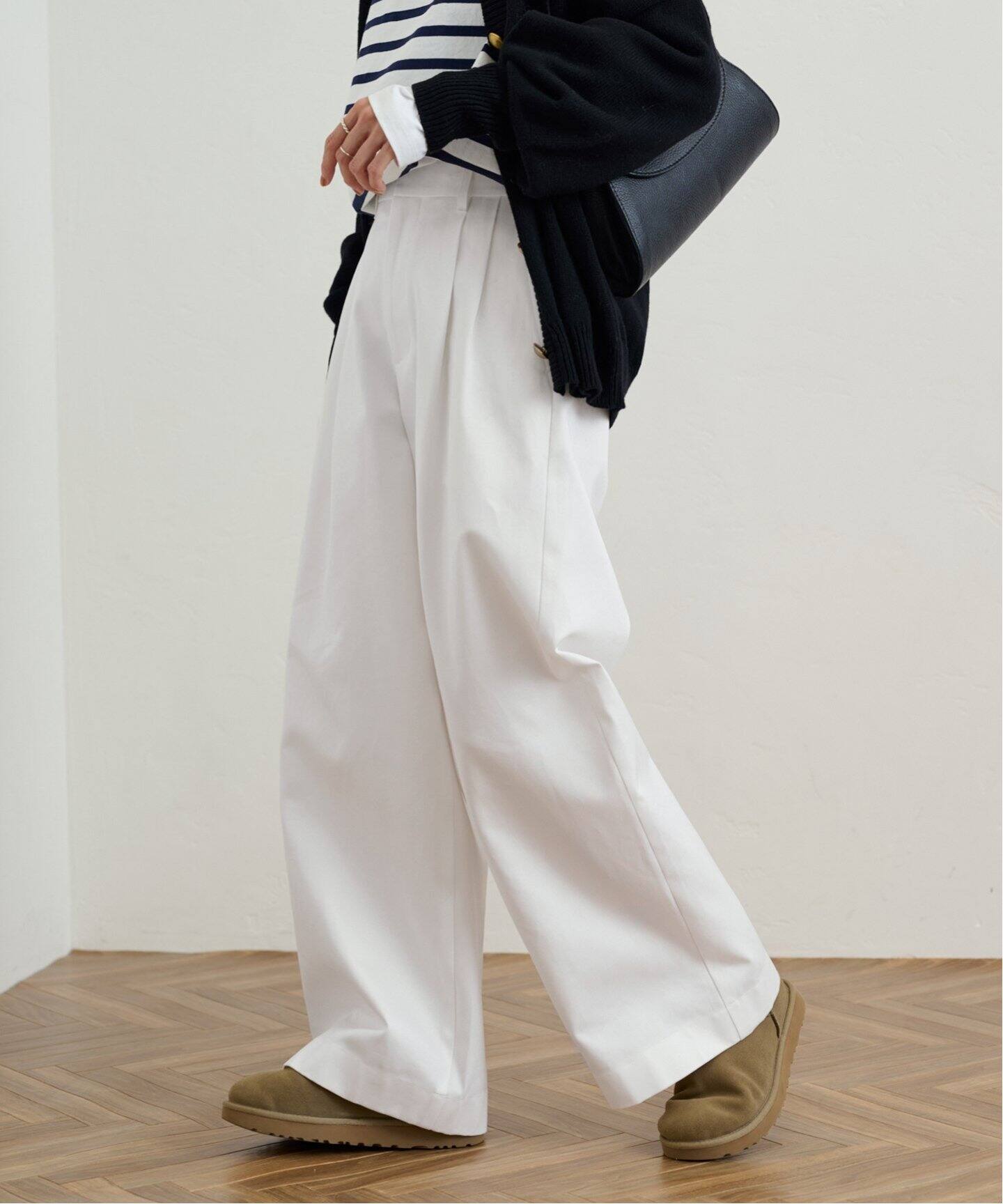 CHINOワイドパンツ（チノパンツ）｜FRAMeWORK（フレームワーク）の通販  