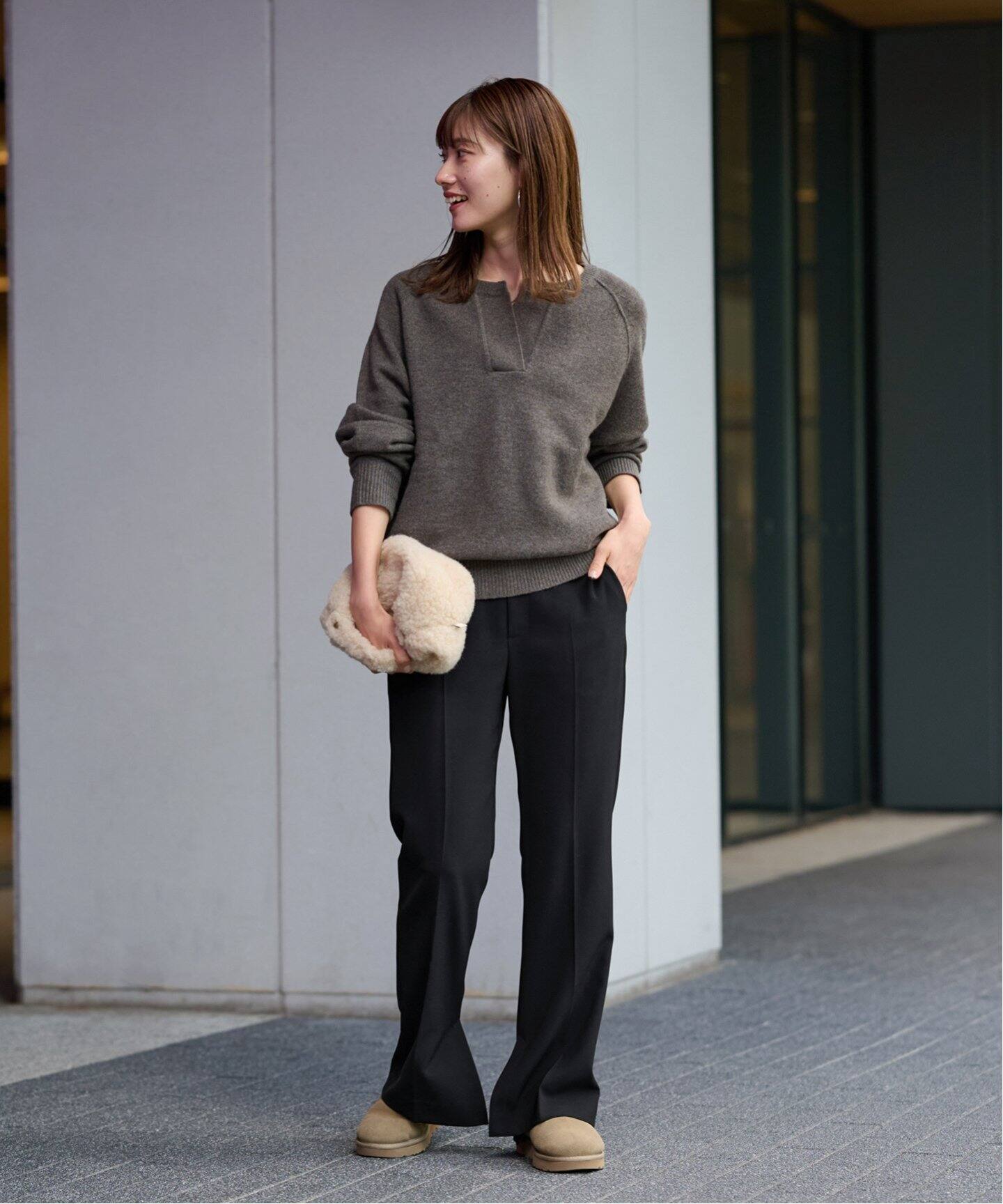 ≪追加≫PLダブルクロススリットパンツ（スラックス）｜FRAMeWORK  