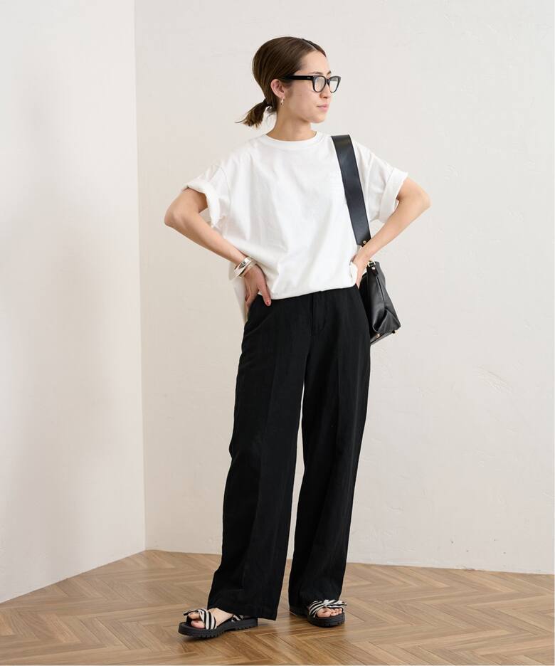 ≪追加≫コットンリネンストレートパンツ（スラックス）｜FRAMeWORK  