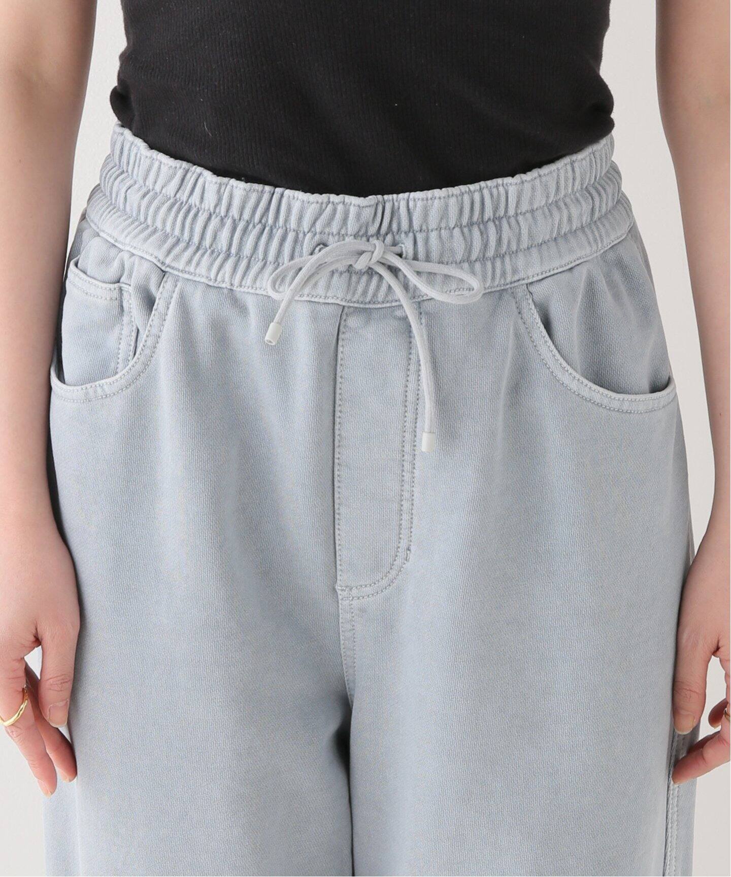 AMOMENTO / アモーメント】ドロストデニムスウェットパンツ  