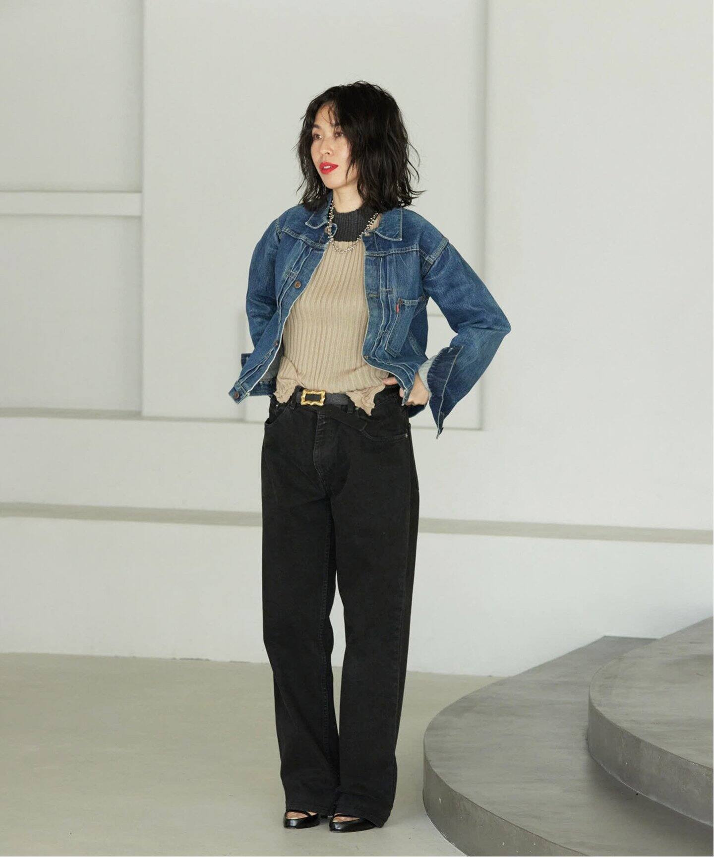 TANAKA/タナカ】THE BOOTS JEAN TROUSERS：デニムパンツ（デニムパンツ 