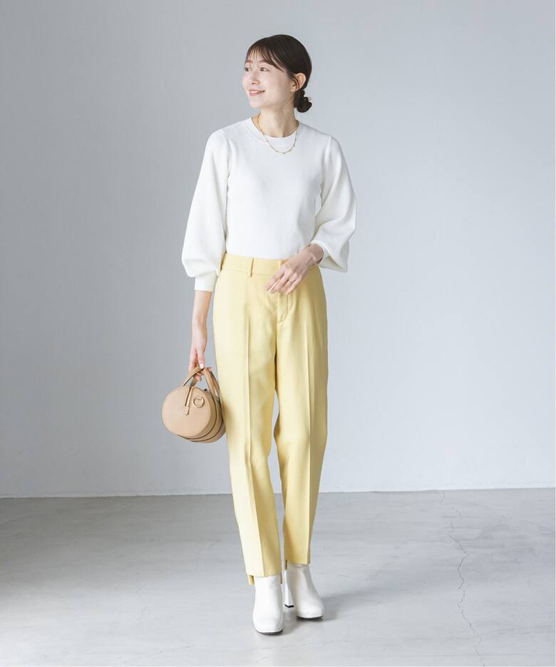 バウンスクロスステップヘムパンツ（スラックス）｜NOBLE（ノーブル  