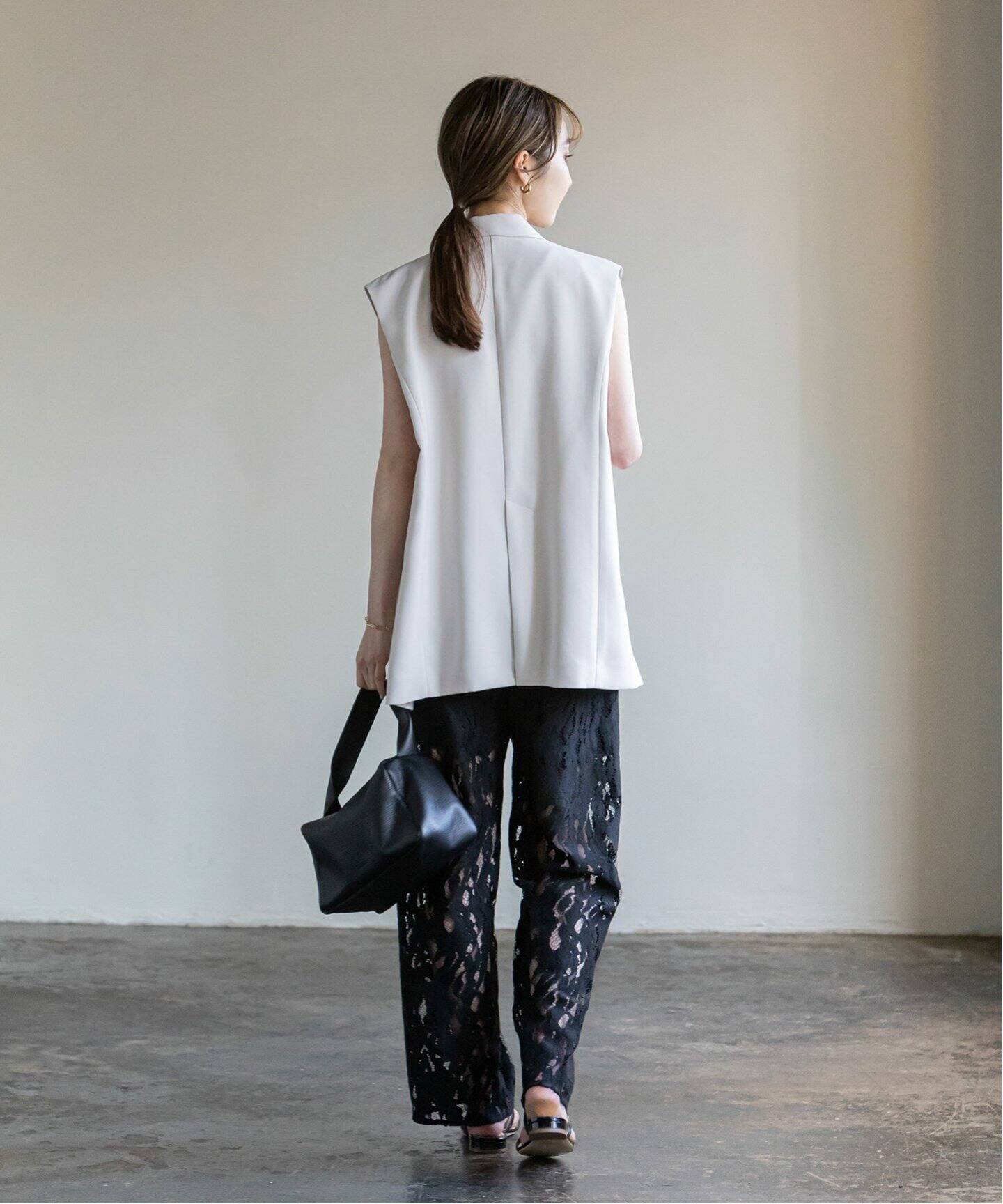 クラウディレースストレートパンツ（スラックス）｜NOBLE（ノーブル  