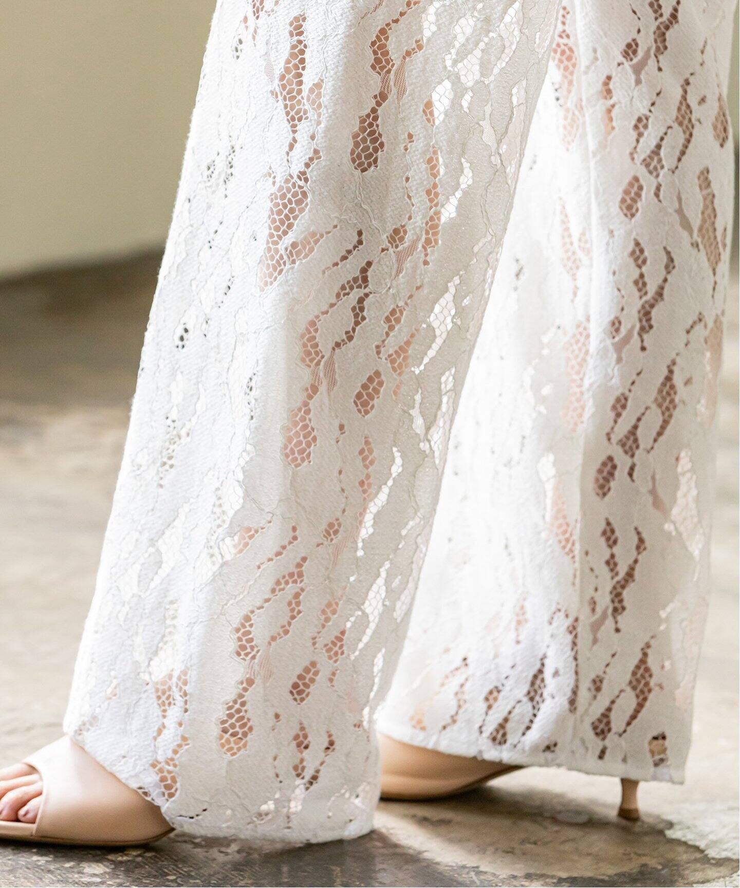 クラウディレースストレートパンツ（スラックス）｜NOBLE（ノーブル  