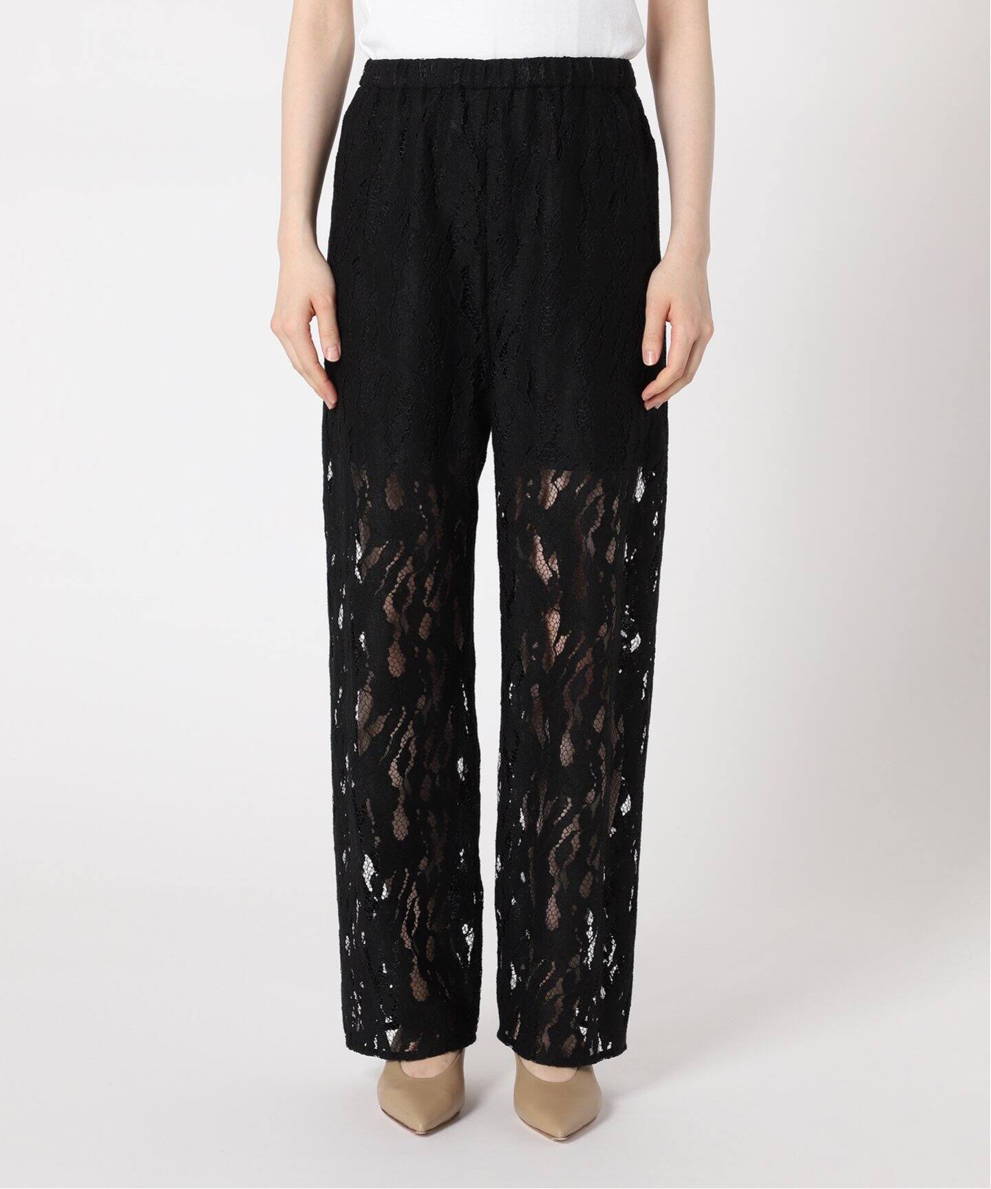 クラウディレースストレートパンツ（スラックス）｜NOBLE（ノーブル  