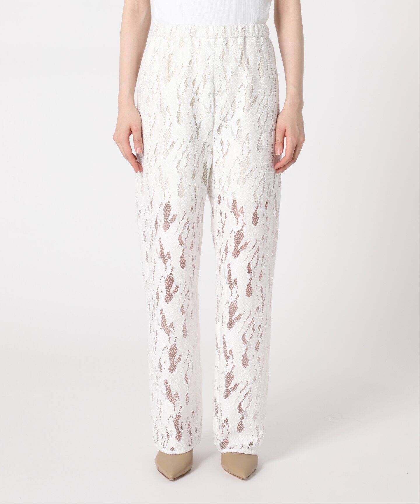 クラウディレースストレートパンツ（スラックス）｜NOBLE（ノーブル  