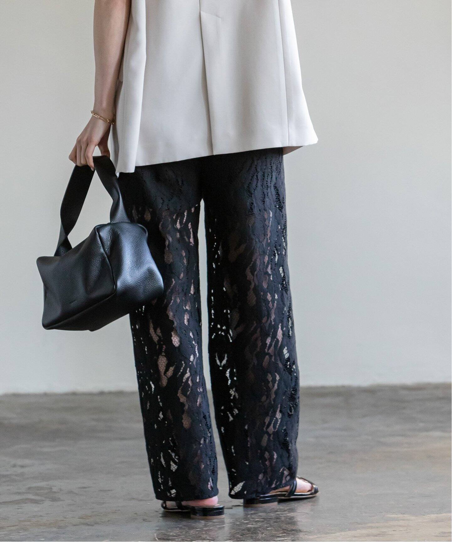 クラウディレースストレートパンツ（スラックス）｜NOBLE（ノーブル  