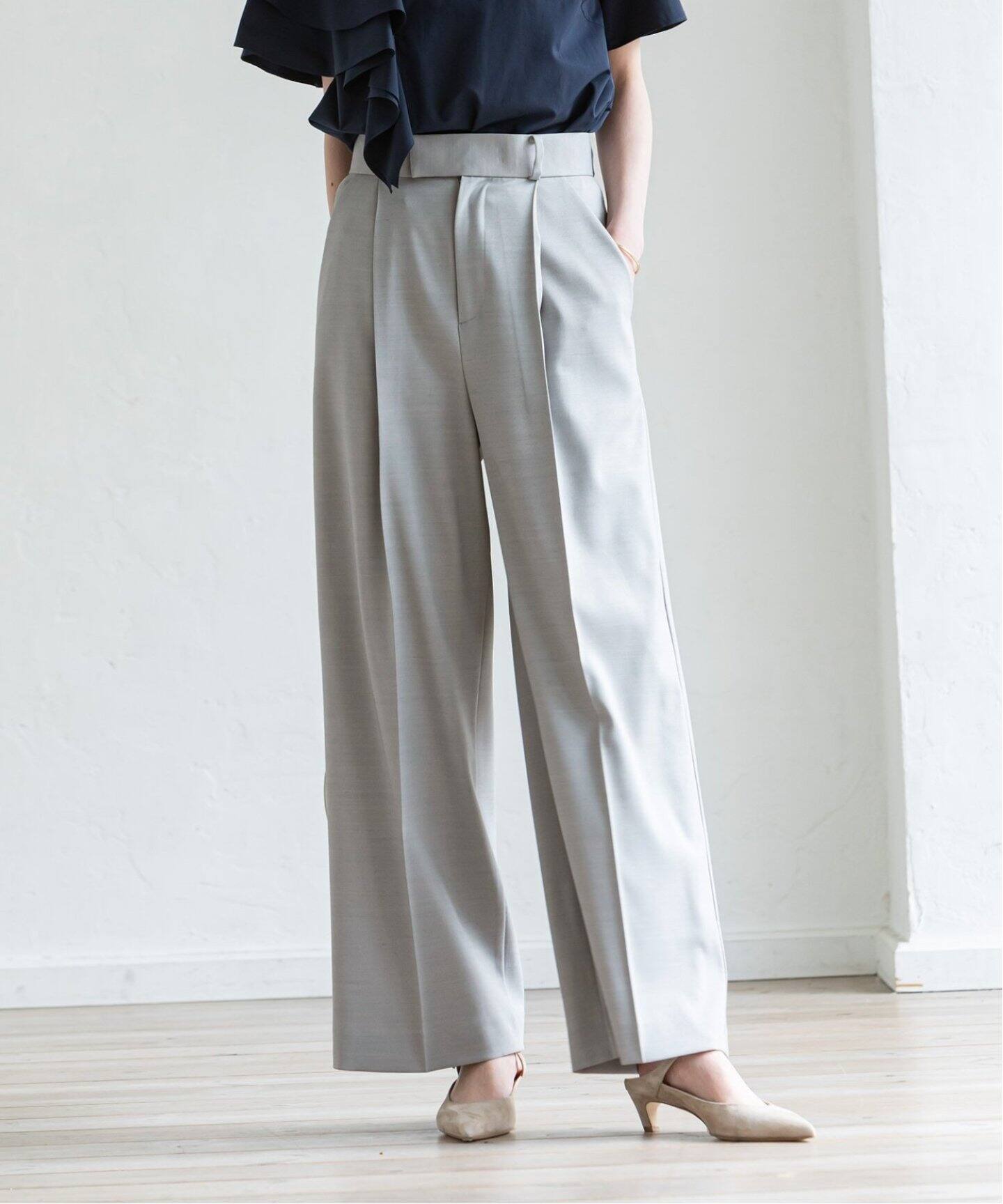 追加》TWツイルストレッチスラックスパンツ（スラックス）｜NOBLE  