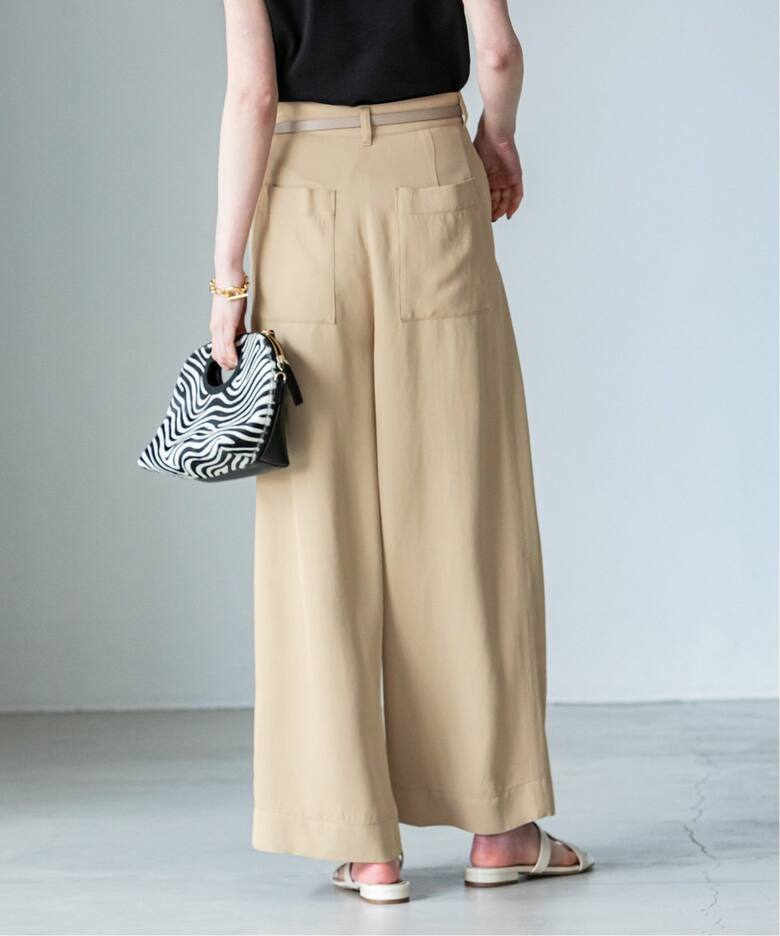 追加》アセテートギャババギーワイドパンツ 2（スラックス）｜NOBLE  