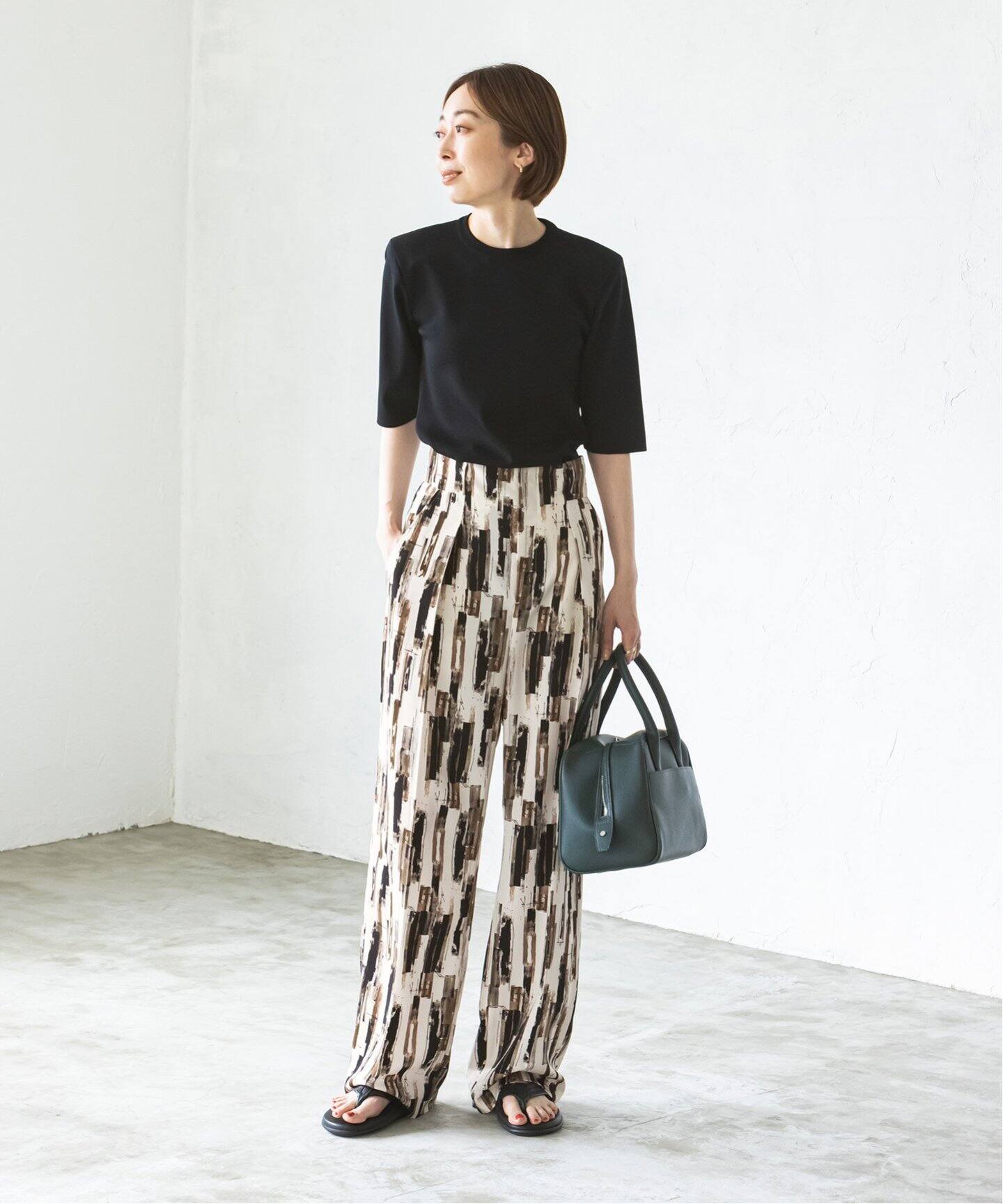 ペインティングプリントパンツ（スラックス）｜NOBLE（ノーブル  