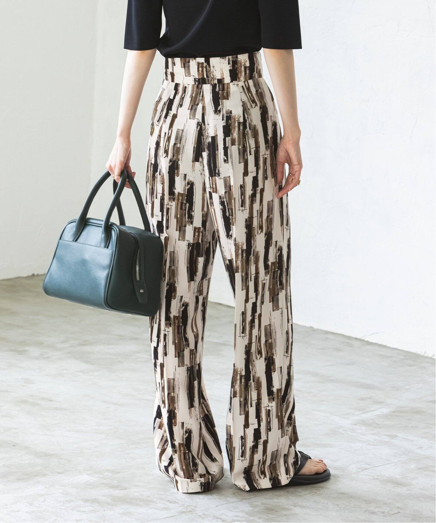 ペインティングプリントパンツ（スラックス）｜NOBLE（ノーブル  