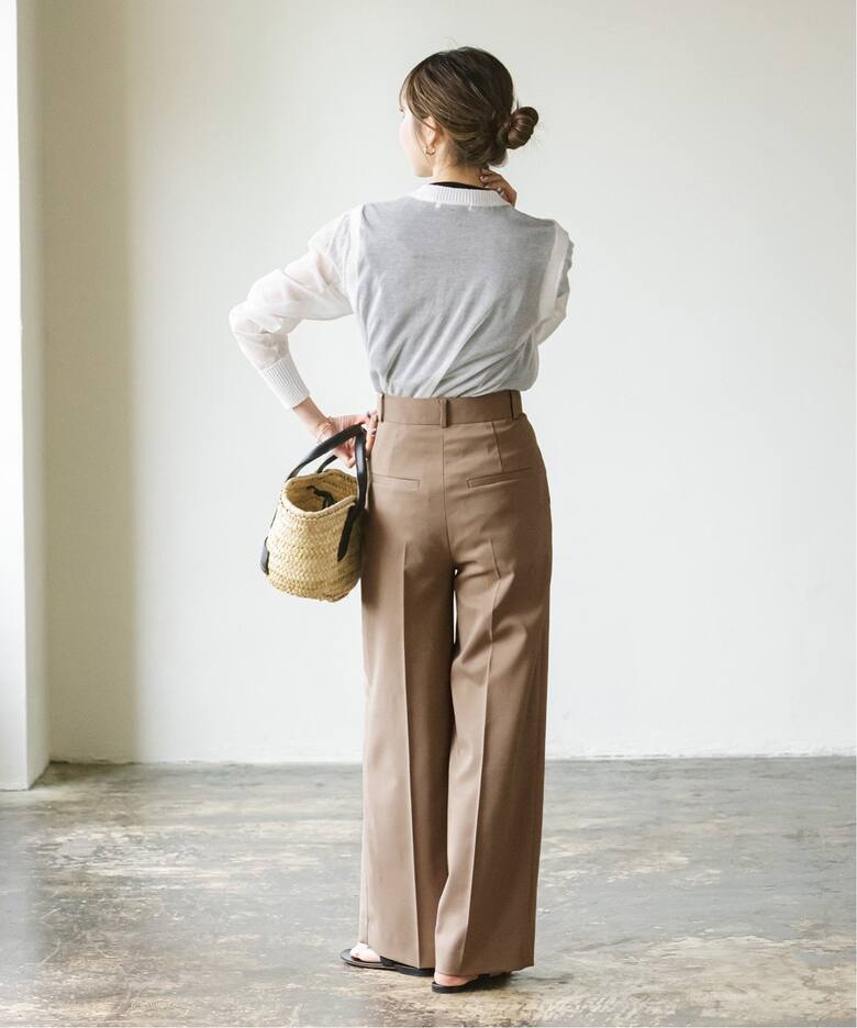 エステルツイルストレッチスラックスパンツ（スラックス）｜NOBLE  