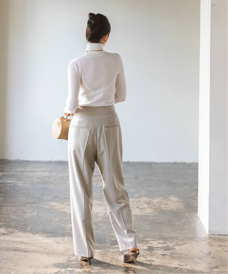 フラノアシメタックテーパードパンツ（スラックス）｜NOBLE（ノーブル  