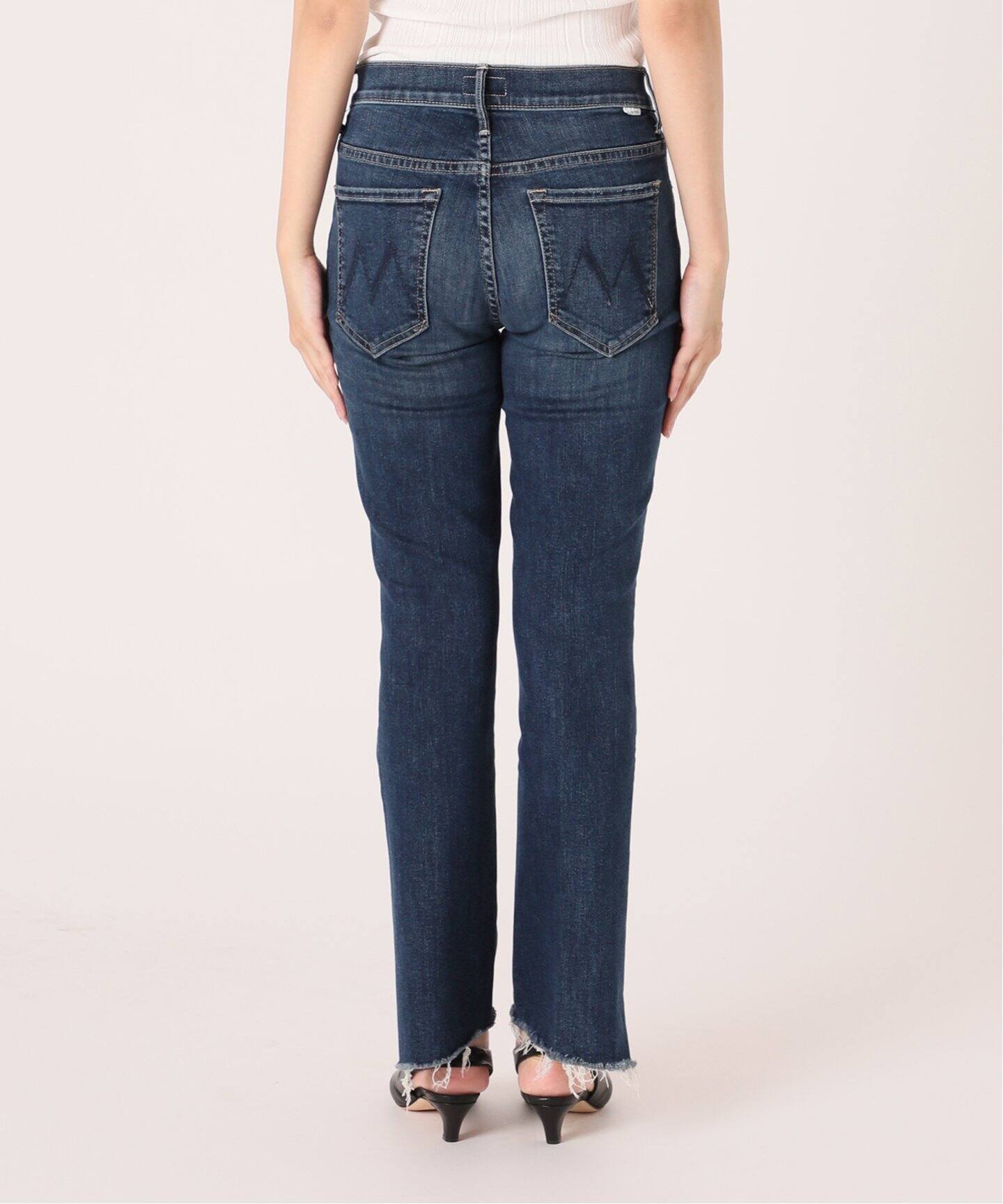 MOTHER】INSIDER CROP STEP FRAY(インディゴ)（デニムパンツ・ジーンズ  