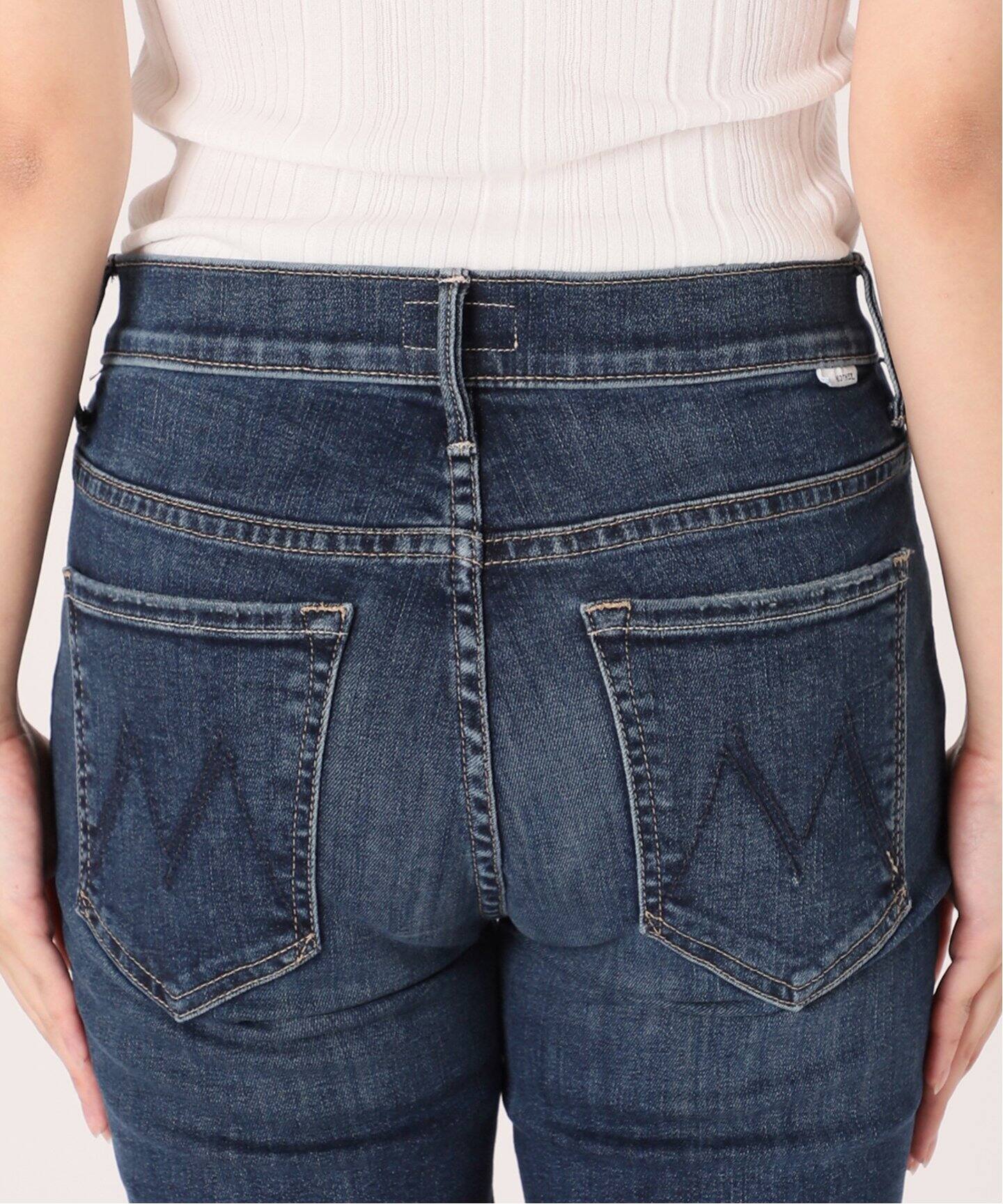 MOTHER】INSIDER CROP STEP FRAY(インディゴ)（デニムパンツ・ジーンズ 